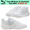 Puma MB World .01 Basketball Puma White 313234-04 taglia uomo