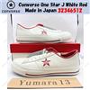 Converse One Star J bianche rosse made in Japan 32346512 taglia uomo