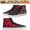 VANS Stranger Things × Vans SK8-Hi Reissue Stranger Black VN0A2XSBY09 Taglia Uomo