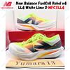 New Balance FuelCell Rebel v4 LL4 White Lime D MFCXLL4 taglia uomo