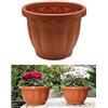 Vaso Fioriera Classico 50cm Diametro in Plastica da Esterno per Piante e Fiori