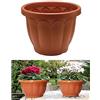 Vaso Fioriera Classico in Plastica Diametro 40cm per Piante e Fiori da Esterno