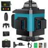 Pdgrid Livella Laser Autolivellante 16 Linee 4 X 360 °Livello Laser Autolivellante Blu