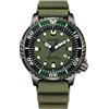 Citizen Orologio Citizen Promaster Marine Eco-Drive Diver 200 m BN0157-11X uretano verde