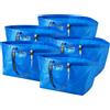 Ikea 5 x FRAKTA Borsa portatutto grande blu 71 litri