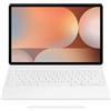 Samsung Custodia a libro EF-DX825 per Galaxy Tab S10+| Tab S9+| Tab S9 FE+ con tastiera QWERTZ e tasto AI, custodia per tablet in due pezzi, design sottile, scomparto per penna S, bianco