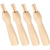 4Pcs Wooden Needle Felting Handles Reusable Ergonomic Kit for Wool Crafts