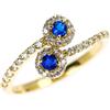 Nessuno Nuovissimo anello con diamanti K18YG Hauynite 0,12 ct D0,27 ct Towa Emo pietr...