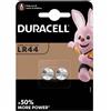 Duracell 2x Duracell LR44 A76 1,5V Batterie Alkaline Mini a Bottone Coin Cell G13 AG13