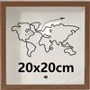 Cornice portafoto decorativa per mappa del mondo per biglietti concerto aereo
