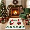 JURLEA Tappeto Natale Salotto Gnome Festivo da Camera, 80x120cm Lavabile in