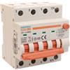 A2ZWORLD Interruttore Magnetotermico Differenziale Trifase Tipo A 300mA 25A C25 380V 4P