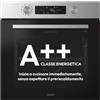 Candy Bake 800 Forno Elettrico da Incasso Ventilato 78 Litri, Classe A++ | AirFry, Funzione Pizza, Wi-Fi, App hOn, 12 Funzioni, Inox, Controllo Elettronico, 59,5x59,5x56,8 cm, CA6 N3B1HTX