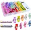 VooGenzek 70 Pezzi Sewing Clips, Clip da Cucito Multiuso in Plastica, Mollette