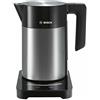 Bosch TWK7203 Bollitore, 2200 W, 7 Cups, Nero/Acciaio con Display Touch