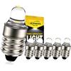 Ruiandsion 6 lampadine a LED E10 3V 6000 K colore bianco per torcia torcia faro