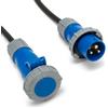 STAK BY VELAMP Prolunga Elettrica Industriale Professionale - Spina e Presa CEE 3 Poli, Cavo 3G2.5, protezione IP67, rivestimento in neoprene 220V 16A da esterno per camper campeggio cantiere (30 Metri)