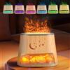 Strixorn Lampada di Sale & Diffusore di Oli Essenziali 2-in-1 con Effetto Fiamma