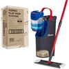 Vileda H2PrO Flat Mop sistema lavapavimenti a piastra piatta, con secchio lavapavimenti a doppia serbatoio, separa acqua pulita e sporca, 1,2 L per 60 m², compatto e salvaspazio, uso con una mano