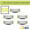 5PZ 5X LAME LAMETTE DI RICAMBIO per RASOIO ELETTRICO PHILIPS ONEBLADE