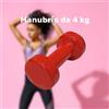 Manubrio Singolo 4kg in Vinile per Esercizi Allenamento Palestra Fitness Workout