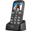 BRONDI AMICO UNICO PLUS NERO, CELLULARE CON TASTI GRANDI, DUAL SIM, SCH 10282030