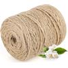 Bafumiu Spago di Juta 3 mm di Spessore, Rotolo da 100 m - Corda di Canapa Naturale per