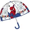 Ombrello a bolla trasparente per bambini con apertura automatica SPIDERMAN 65 CM