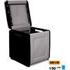 ARTPLAST Baule da Esterno in Resina Contenitore Cube Grigio/Nero - 1, 2 o 3 Cubi Artplast