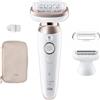 Braun Silk-épil 9 Flex 9-030 3D Epilatore 3D, Rosa, 40 Pinzette MicroGrip