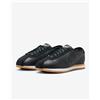 Nike HQ1841-002 Nike Cortez Leather Black White Gum Traforated Swoosh (donna)
