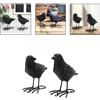 Not specified 2PCS Ornamenti Simulazione Corvo Nero per Decorazione Creativa per casa e per