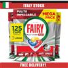 Fairy Platinum Plus Pastiglie Lavastoviglie Tutto in Uno 125 Caps Limone
