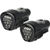 vhbw 2x Batteria per Black & Decker PSL12 1,5Ah 12V