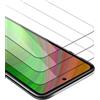 Cadorabo 3x Vetro temperato per LG K52 / K62 / Q52 Pellicola Prottetiva Proteggi schermo