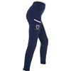 Equestro Leggings equitazione bambina in tessuto leggero con inserti traforati Equestro