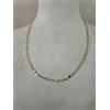 Oro COLLANA ORO 18KT 750% Bicolore GIALLO BIANCO Uomo Donna Girocollo COLLIER CATENA