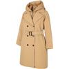 Woolrich Giacca Trench 2in1 Donna Beige Con Cappuccio Primaloft PPR870