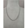Oro COLLANA Collier Girocollo Donna ORO BIANCO 18 Karati 750% Con Sfere Sfaccettate