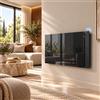 RADIALIGHT Radiatore Vetro Slim 1500W Nero WiFi Risparmio Energetico Radialight
