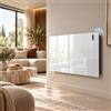 RADIALIGHT Radiatore Vetro Slim 1500W Bianco WiFi Risparmio Energetico Radialight
