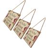 Reusable Wooden Door Hanging Plaque Floral Letters Multi Color Wall Art