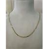 Oro COLLANA Collier CATENA Girocollo ORO 18 KT 750% GIALLO BIANCO Maglia Uomo Donna