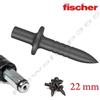Fischer CHIODO IN ACCIAIO A PERCUSSIONE FISCHER 4x22 MM PER FISSAGGIO BANDELLA 200 PEZZI