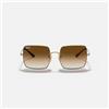 Ray-Ban Occhiali da sole Ray-Ban Square 1971 Classic oversize montatura in metallo