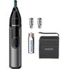 Philips Nose Trimmer Serie 3000 Rifinitore per Peli di Naso, Orecchie e Sopracci