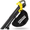 KÄRCHER Soffiatore e aspiratore foglie a batteria BLV 18-200 Battery, Funzione pacciamatura, velocità aria 200 km/h, sacco 45 l, peso 3,5 kg, utilizzabile con la batteria KÄRCHER da 18 V (non inclusa)