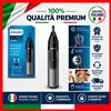 Philips Nose Trimmer Serie 3000 Rifinitore per Peli di Naso, Orecchie e Sopra...
