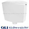Oli CASSETTA WC RISCIACQUO A ZAINO ESTERNA DOPPIO SCARICO OLI SMERALDO PLASTICA ABS