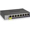 NETGEAR GS108T Gestito L2 Gigabit Ethernet (10/100/1000) Grigio